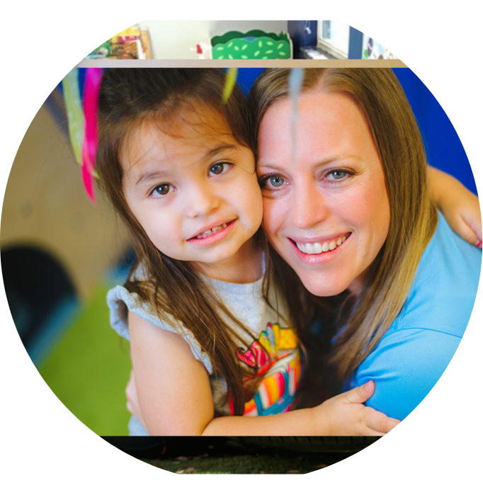 Brighton Center Therapist with Young Toddler Performing Occupational Therapy