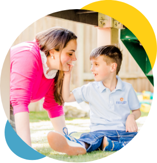 Mother with Child at Brighton Center Playground