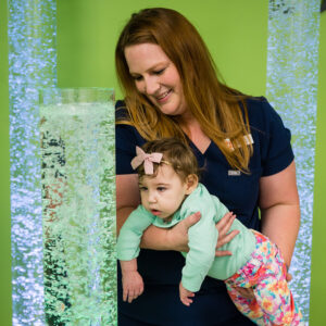 Brighton Pediatric Therapist Working With Special Needs Child